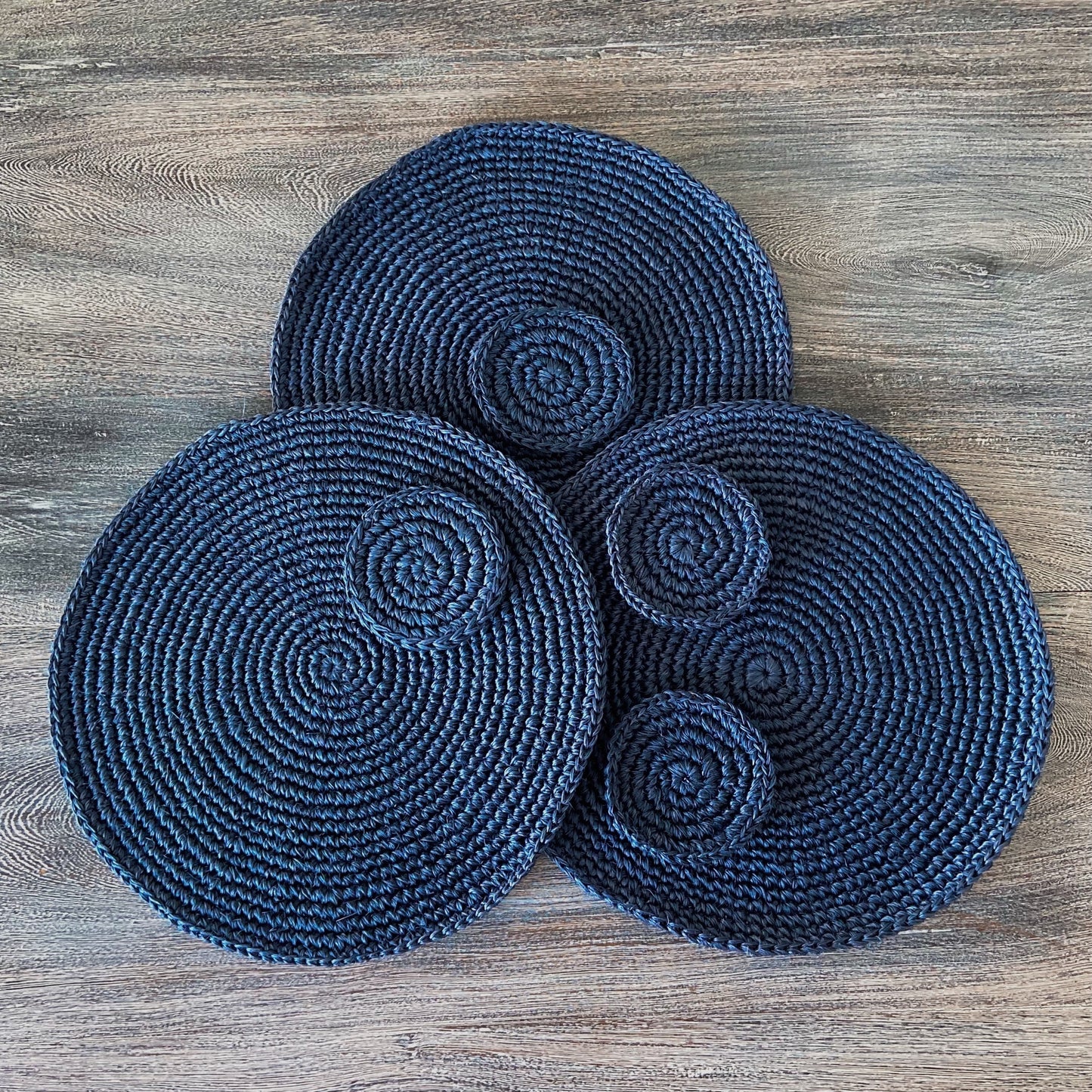 Individuales Cyra Azul x 4