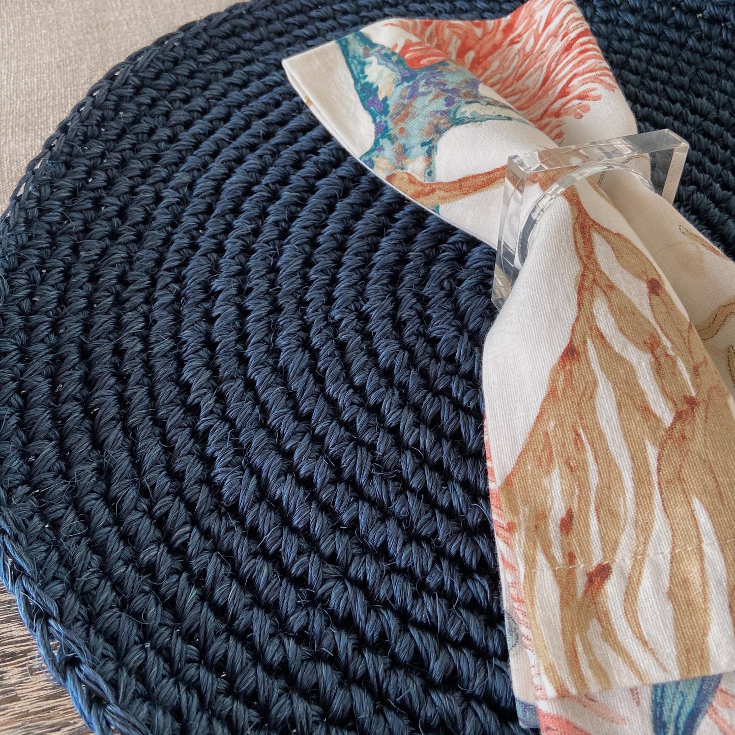 Individuales Cyra Azul x 4